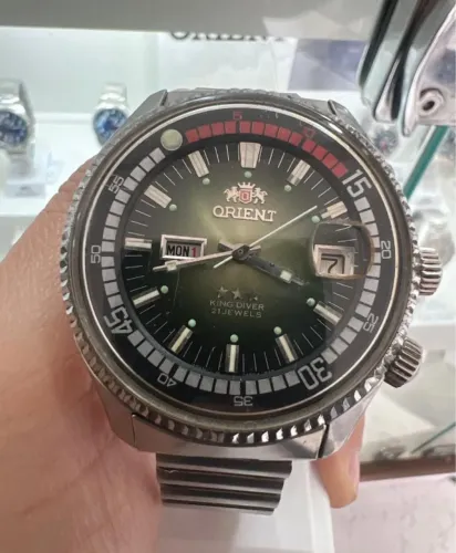 Relíquia-Orient Automático King Diver Vintage