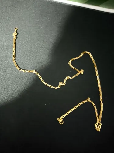 corrente Cartier folheada a ouro 18k 60 cm