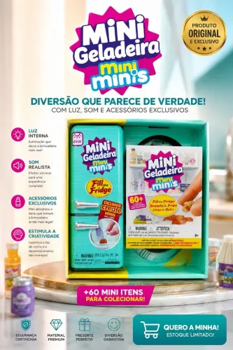 Brinquedo Mini Geladeira