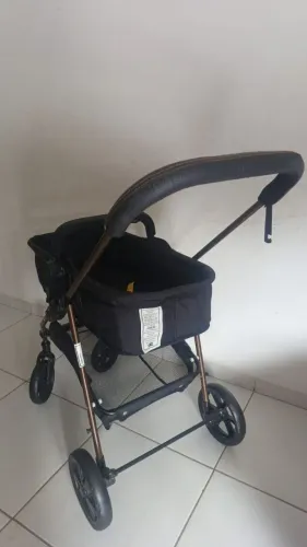 Carrinho de Bebê Passeio Conforto c/ Berço Moisés Galzerano Zerado 1 mês de uso