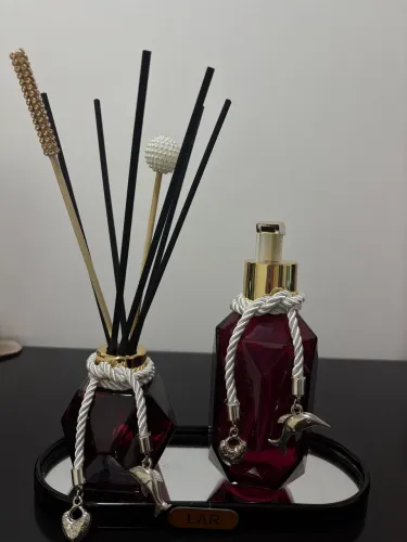 Kit Saboneteira + Difusor Cristal