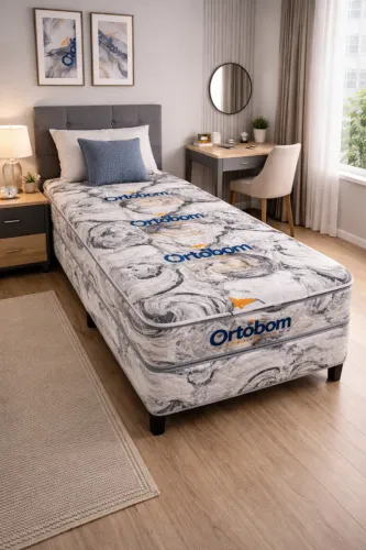 Cama Box solteiro pediu , chegou ! 