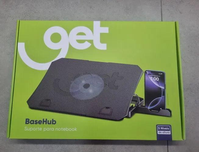 Suporte para Notebook até 15.6" Get Ajustável com Cooler