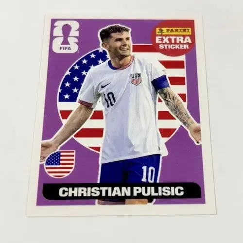 Figurinha Extra Sticker Christian Pulisic - Roxo copa 2026