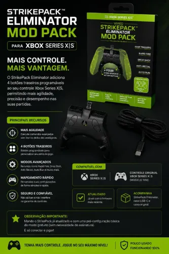 Adaptador 4 botões, StrikePack Eliminator para Xbox Series X|S - Excelente Estado