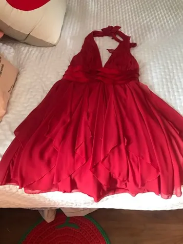 Vestido AC Arthur Caliman vermelho NOVO 42