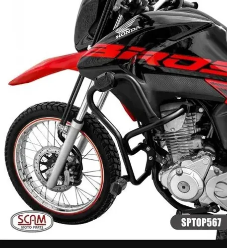 Scam Protetor Motor Carenagem Com Ped Honda Bros160 2015