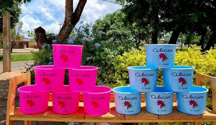 Baldes de pipoca personalizados 
