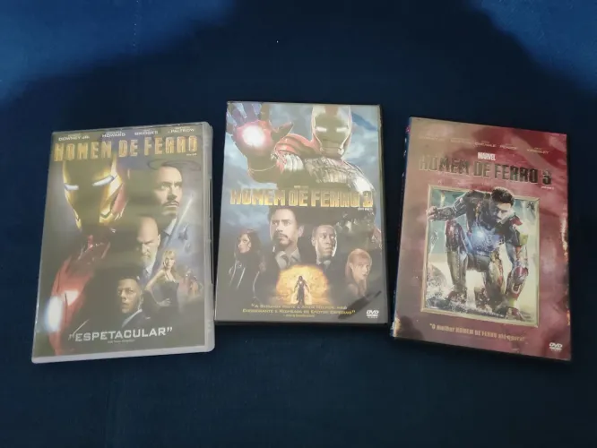 Trilogia Homem de Ferro em DVD - Marvel