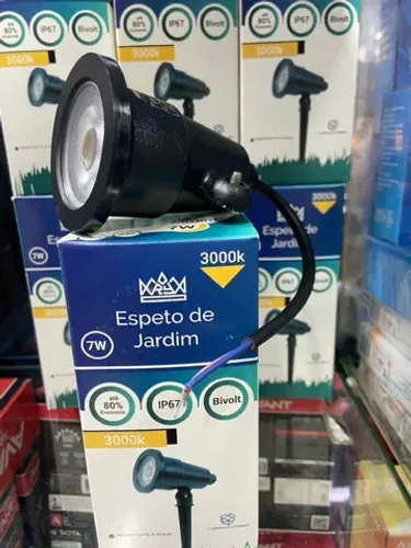 Espeto 7w Jardim 3000k Lâmpada IP67 (Novo) 
