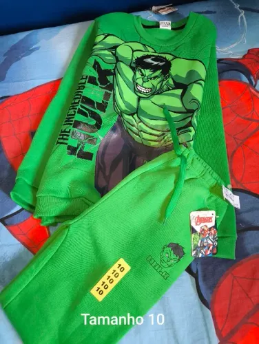 Conjunto Moletom Hulk