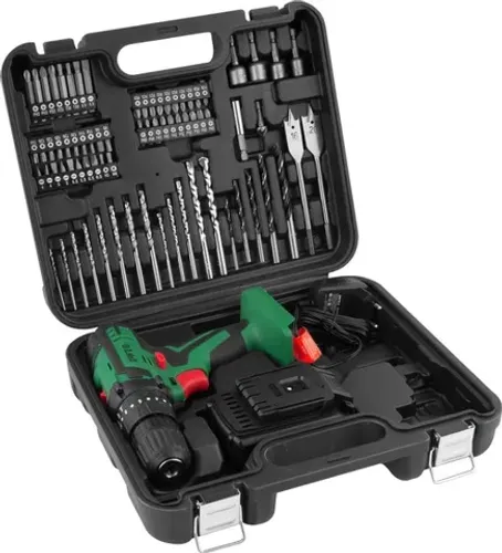 Parafusadeira Furadeira 3x1 12V Impacto Profissional + Maleta com 74 acessórios (Promoção)