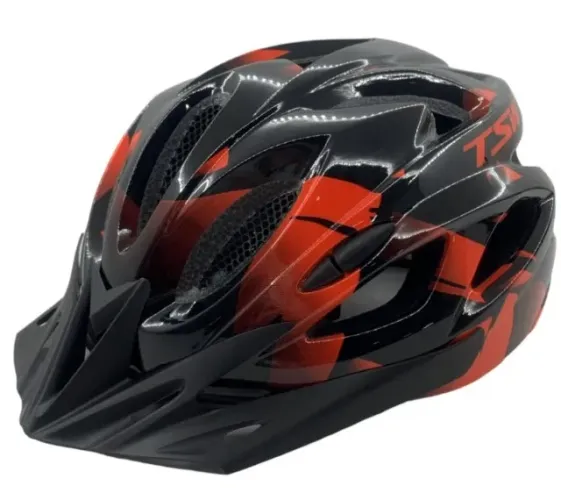 Capacete Bicicleta TSW Raptor M/G Speed ou MTB Várias cores com LED Sinalizador 7273