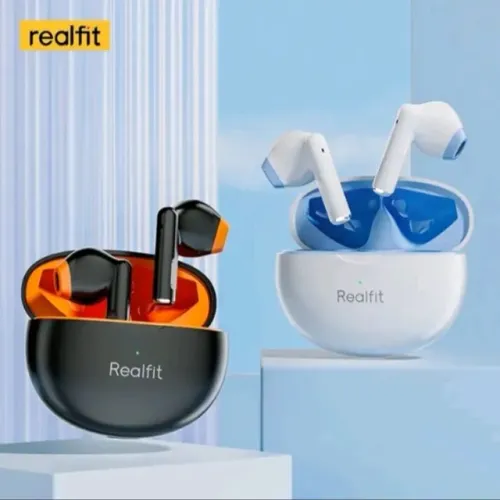 Fone ouvido realfit f2 tws sem fio Bluetooth 5.3 com microfone