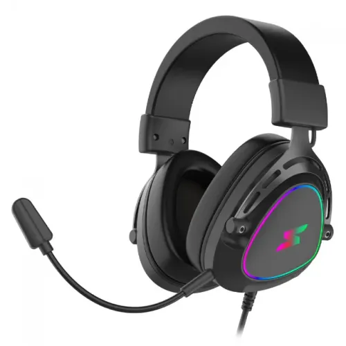 Headset SuperFrame Sound, Surround 7.1, Drivers de 50mm, RGB, Cores, USB, Novo, Lacrado