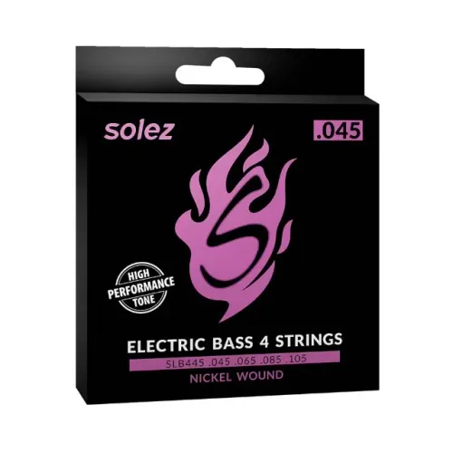 Corda Solez P/ Baixo de 4 Cordas SLB445 45/105 - EC0357
