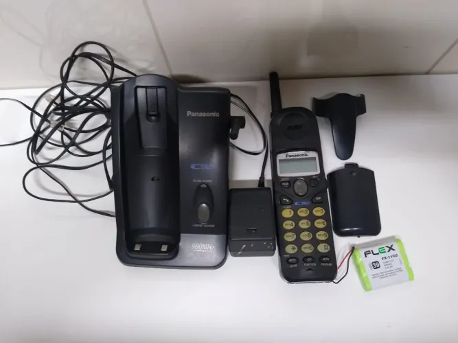 Telefone sem fio em perfeito estado da Panasonic,funcionando