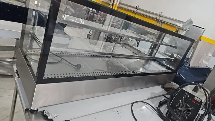 Direto da fábrica sob medida- Estufas elétricas inox borda preta