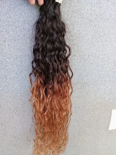 Cabelos Cacheados Ombre Hair de 65 cm 