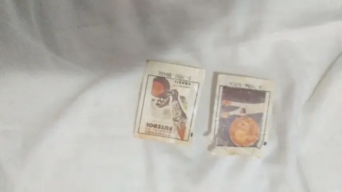 Vendo duas figurinhas da copa do mundo de 1986 ping pong RARISSIMAS