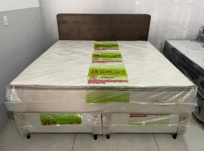 Cama box tamanho king com pillow 198x198