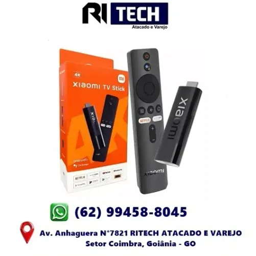 Xiaomi Mi Tv Stick 4k Tv Box Ultra Hd Uhd Android Tv Google Transforma Tv em Smart