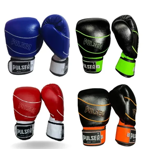 Par Luva Boxe Kickboxing Muay Thai Microfibra Thunder Pulser