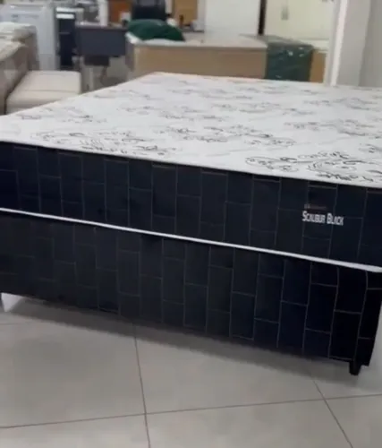 Cama box peckete scalibur molas ensacadas casal padrao 