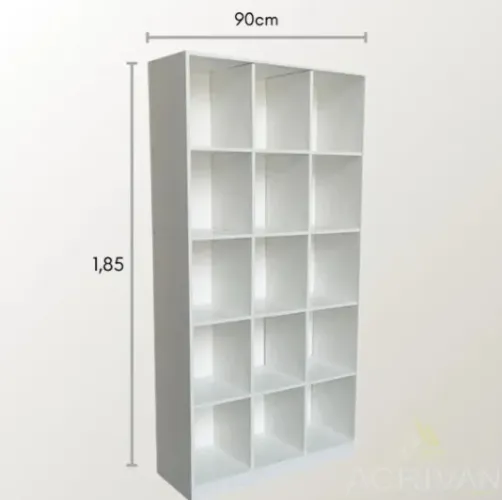 ARMARIO COLMEIA 15 MODULOS NO MDF BRANCO
