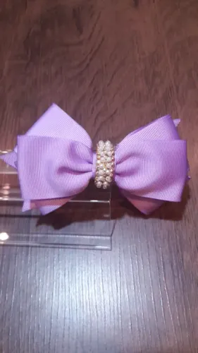 Laço de cabelo infantil lilás