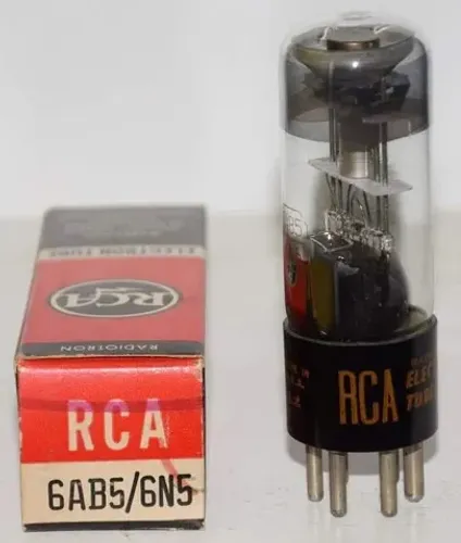 Válvula Olho Mágico RCA 6AB5 / 6N5 - NOS