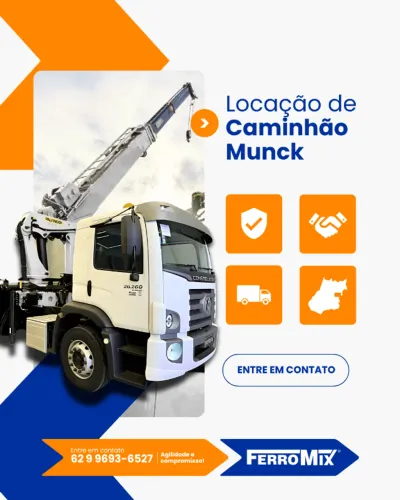 Caminhão Munk - Locação e Frete - Goiânia e Região - O melhor preço!