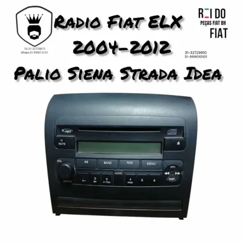 Radio Fiat elx 2004 a 2012 Palio, Siena, Strada e Idea