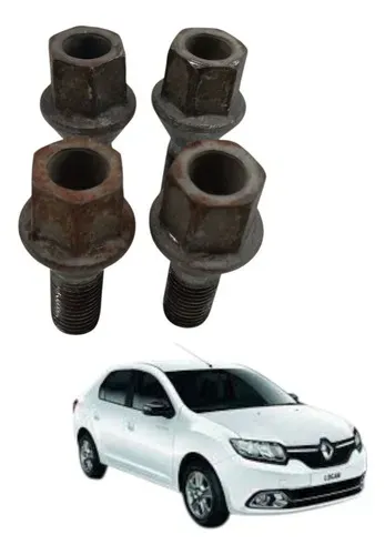 Jogo Parafuso Roda Renault Logan 2016 2017 Amarelo