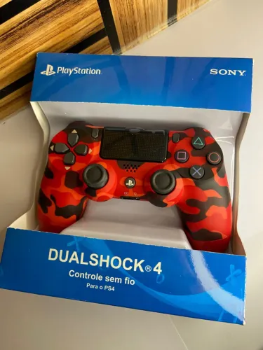 Controle de ps4 vermelho Camuflado an5