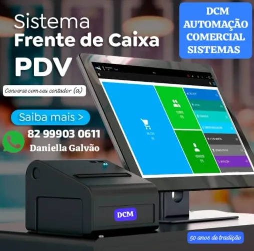 DCM AUTOMAÇÃO COMERCIAL & SISTEMAS, *,Daniella Galvão.