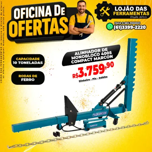Alinhador de Monobloco 10 Toneladas 4005 Compact Marcon