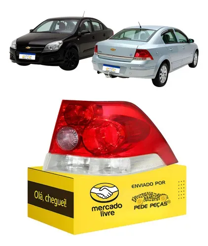 Lanterna Direito Vectra Sedan 2006 2007 2008 2009 2010 2011 Direito/passageiro Vermelho