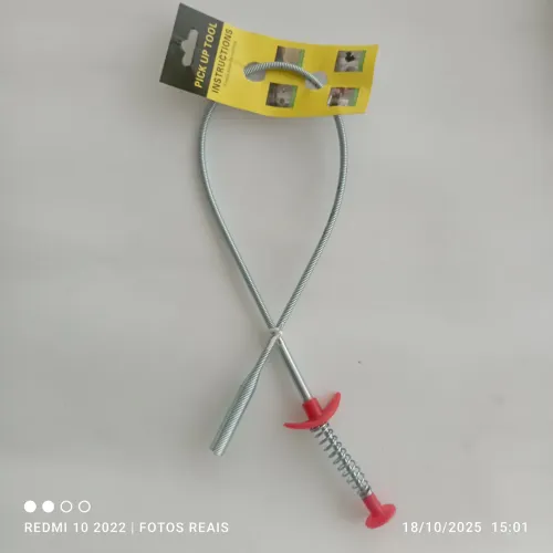 Desentupidor com garra de ralo, pia, vaso 60cm