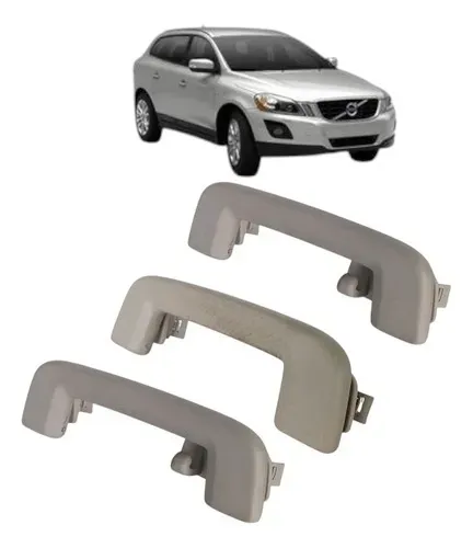 Kit Alça Segurança 3 Puta Que Pariu Volvo Xc60 2009 2012 Cinza