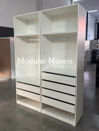 Closet 2 Modulados - MDF Branco