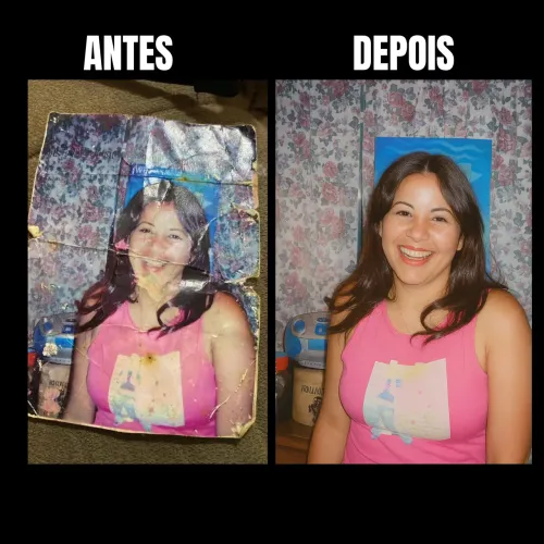 Restauração de qualidade de fotos antigas - Leia a Descrição 