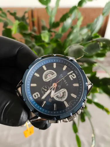 Relógio Masculino Newrex Azul e Prata