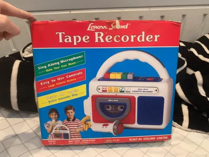 toca-fitas cassete e gravador karaoke lenoxx tape recorder 