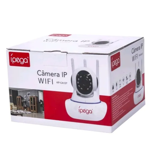 Camera Ip Wireless Sem Fio 3 Antenas Ípega Kp-ca127