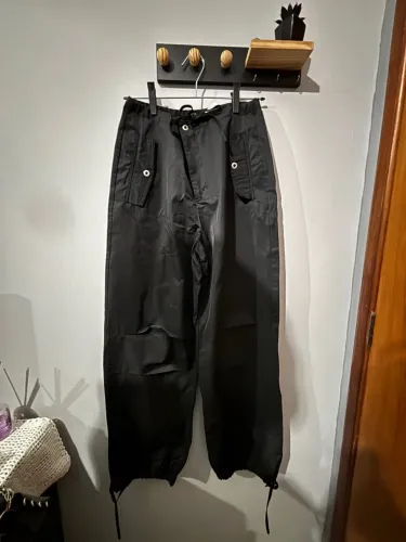 Calça parachute preta PP Renner (bluesteel)
