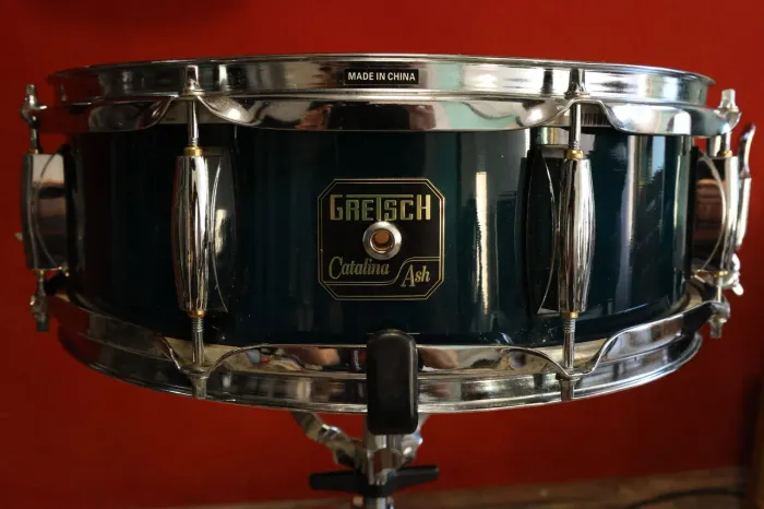 Caixa GRETSCH CATALINA ASH 14x5,5" aros 2mm, IMPECÁVEL, sonzeira. Só venda, só na BLACK!
