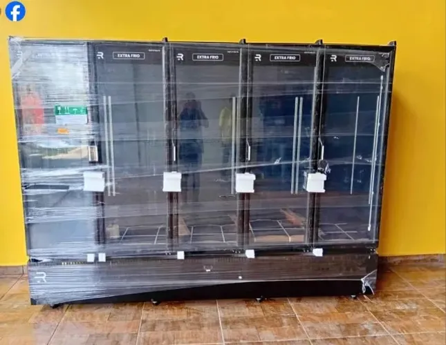 EXPOSITOR REFRIGERADO EXTRA FRIO 5 PORTAS REFRIMATE NOVO