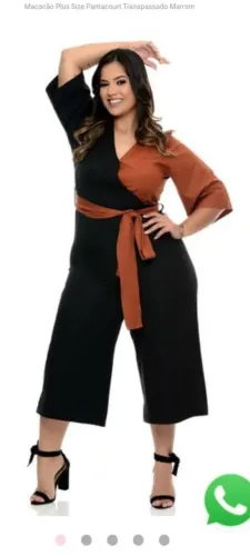 Macacão plus size feminino 