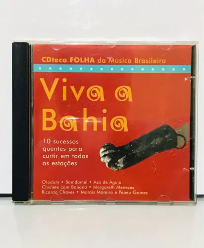 Cd original Viva a Bahia-CdTeca Folha da música brasileira - Axé music